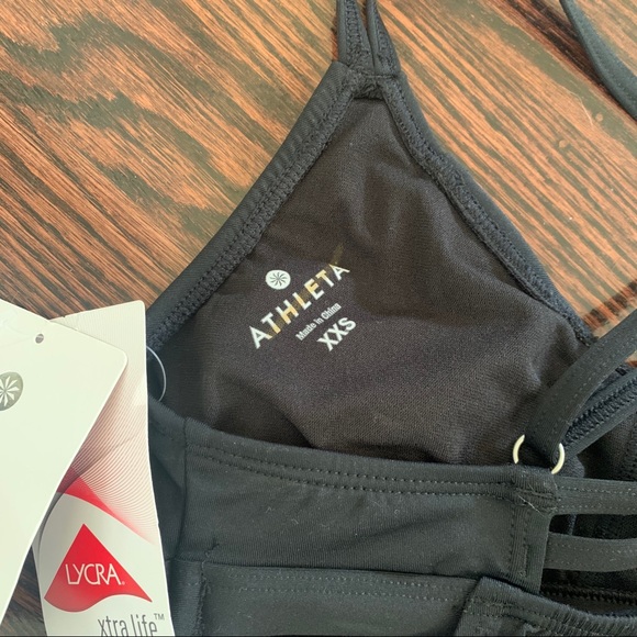 NWT Athleta Hang Loose Tankini in Black - Picture 8 of 8